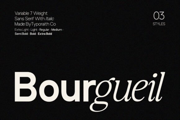 Discover Bourgueil: The Versatile Sans Serif Typeface for Modern Design
