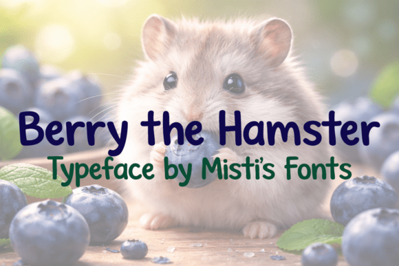 Discover the Charm of Berry the Hamster: A Handwritten Font for Modern Design