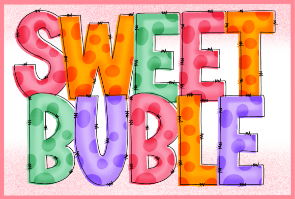 Discover the Charming Sweet Buble Font Set