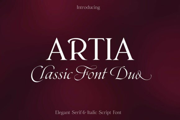 Discover the Elegance of Artia Duo Fonts