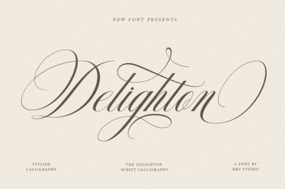 Discover the Elegance of Delighton Script: A Modern Calligraphy Font