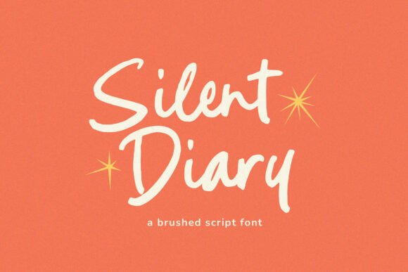 Discover the Elegance of Silent Diary: A Modern Brush Script Font