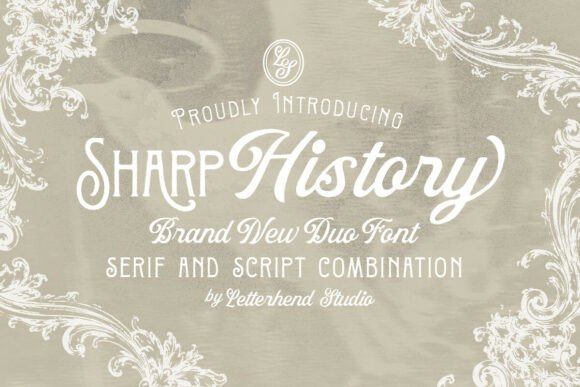 Discover the Timeless Elegance of Sharp History Font Duo