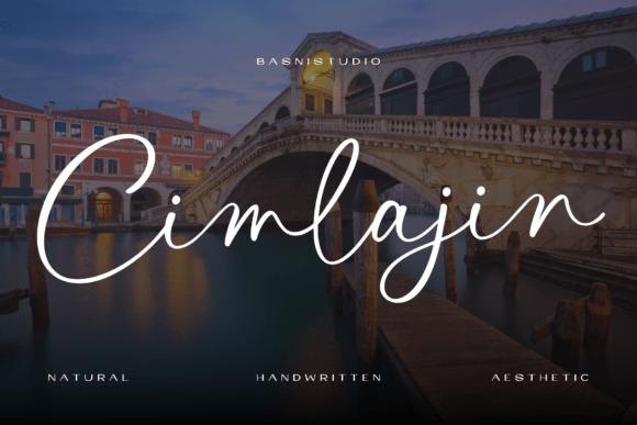 Embrace Elegance with Cimlajin: A Fluid Display Typeface for Your Creative Projects