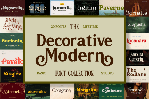 Enhance Your Designs with the Decorative Modern Font Bundle