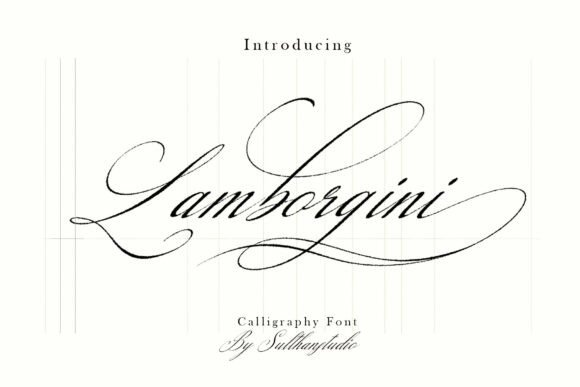 Experience the Elegance of Lamborgini: A Masterpiece in Calligraphy