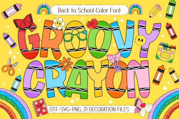Introducing Groovy Crayon: A Vibrant and Playful Font for Creative Projects