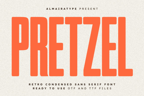 Pretzel: A Bold and Striking Retro Condensed Sans Serif Font