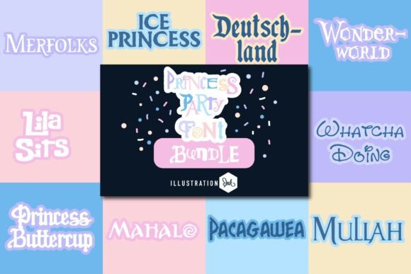 Princess Party: A Magical Font Bundle for Enchanting Designs