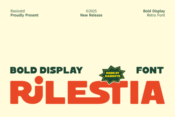 Rilestia: A Bold Retro Display Font for Modern Nostalgia