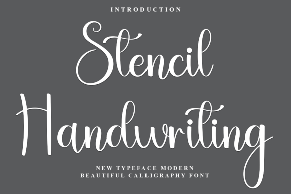 Stencil Handwriting: A Festive and Merry Font