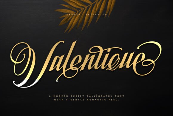 Valentique: A Modern Script Calligraphy Font for Timeless Elegance