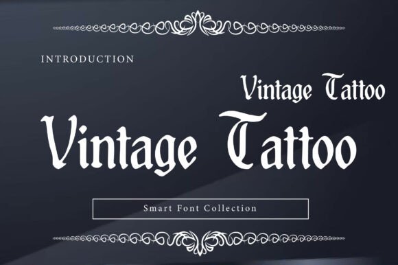 Vintage Tattoo: A Bold and Timeless Typeface for Creative Projects